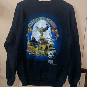 Vintage 1993 Grafix Tour America Honda Goldwing Sweatshirt